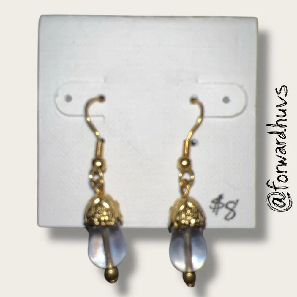 Bundle Sale 3 for $15 | Clear Bead Dangle Earrings – 1.5 Inches